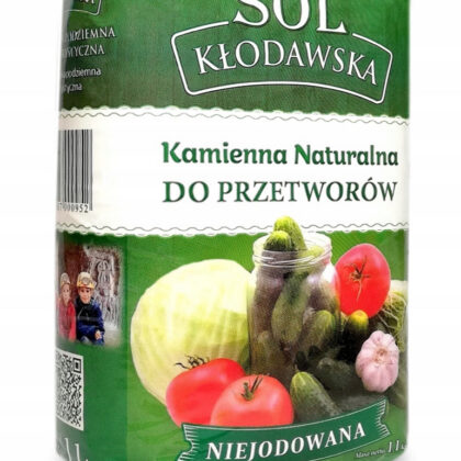 Sól kłodawska | kamienna naturalna niejodowana, bez antyzbrylacza – 1,1 kg