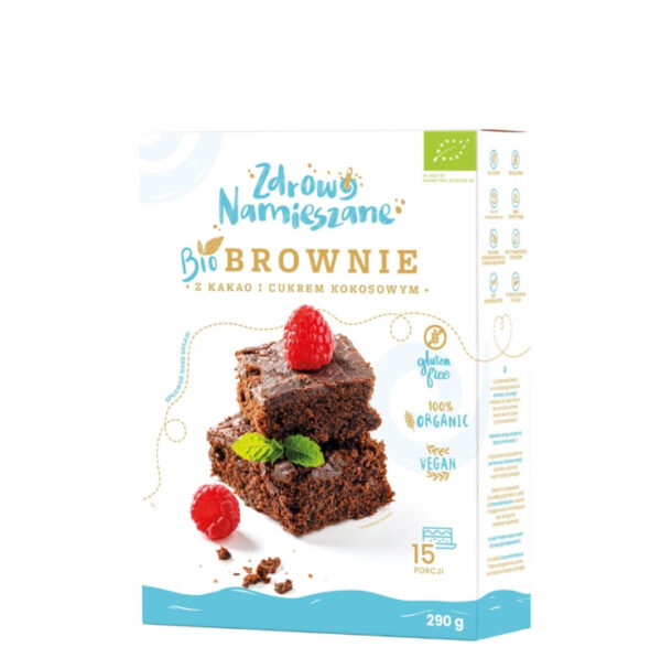 BROWNIE z cukrem kokosowym i kakao BIO - Zdrowo Namieszane
