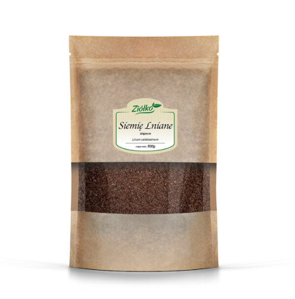 Siemie lniane brązowe ziarno 500 g - Ziółko