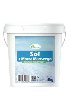 Sól z Morza Martwego naturalna nieoczyszczona 5 kg - VITAFARM