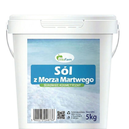 Sól z Morza Martwego naturalna nieoczyszczona 5 kg - VITAFARM