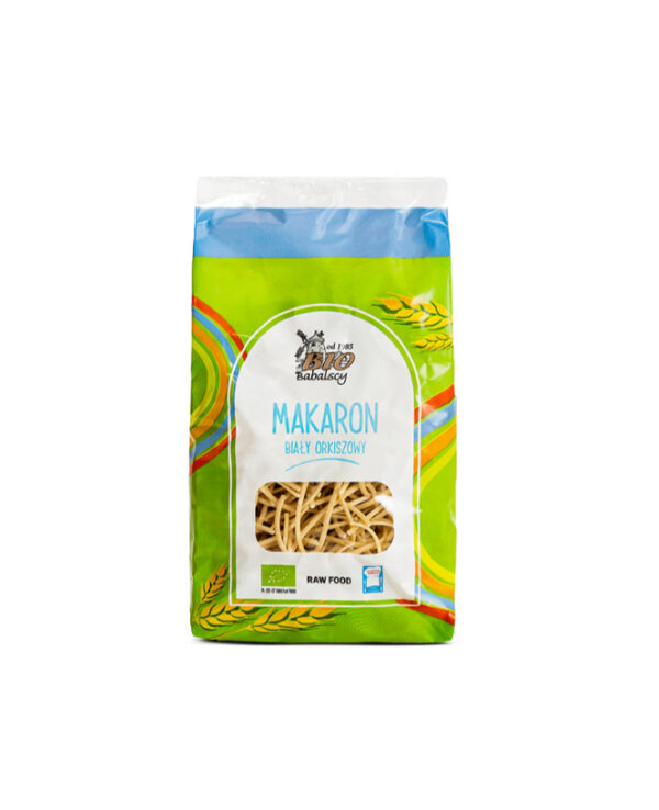 Makaron Biały orkiszowy nitki BIO 400g